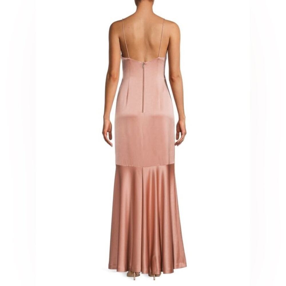 Alice + Olivia Dusty Rose Satin Maxi Slip Dress - Picture 5 of 12